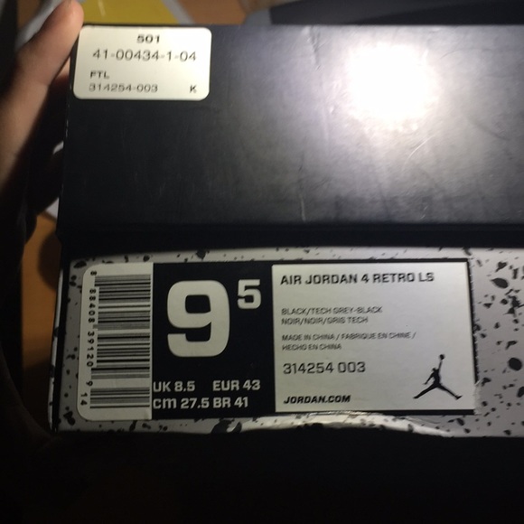Air Jordan 4 Oreo LS 2015 - Picture 3 of 10